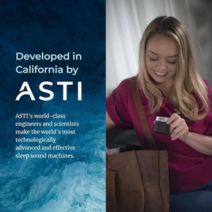 Asti Mini haut-parleur Bluetooth portable, machine à bruit blanc pour apaiser le sommeil des bébés, unisexe, noir - Product Image 1