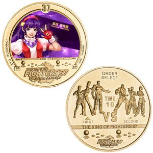 Koin Peringatan Anime King Fighters Eight God, Berwarna, Berlapis Emas, Relief Die-Casting, Dikemas Secara Individual - Product Image 4