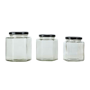 Grosir Stoples Madu Kaca Transparan Bentuk Heksagonal 45ml 60ml 80ml 100ml 180ml 280ml 380ml 500ml 730ml Tersedia - Product Image 3