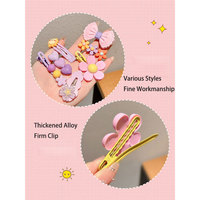 Kit de pinces à cheveux colorées et personnalisées pour filles et bébés, motif nœud, fleur, étoile, princesse, avec emballage sur mesure – Le cadeau le plus vendu en usine