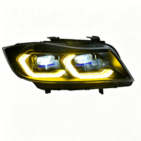 Pour BMW Série 3 E90 : Kit de modification de phares bicolores 12V, nouveau projecteur LED 6000K avec DRL à défilement pour modèles 05-12