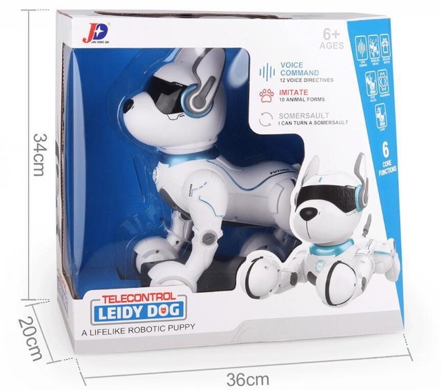 Educational Kids Electric Smart Interactive RC Walking Dancing Plastic Robot Dog with 360 Degree Rotating Feature