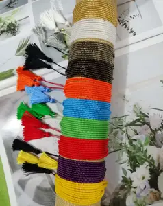 latest Arrival wholesale Handmade Multicolor custom colorful glass sead bead bracelet for women