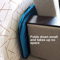 Enclos de séchage pliable pour animaux de compagnie en fil d'acier, étanche et anti-rayures, pour le bain et le toilettage des chats et chiens, portable avec sac de transport