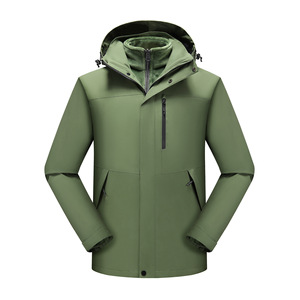 Chaqueta de plumón impermeable y resistente al viento para mujer, 3 en 1, con forro extraíble de lana Silver Fox, para senderismo, montañismo y camping. - Product Image 1