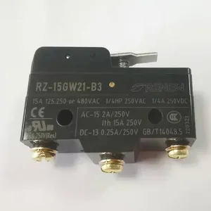 RZ-15GW21-B3 갱신 15A 250V AC SPDT 기본 마이크로 스위치