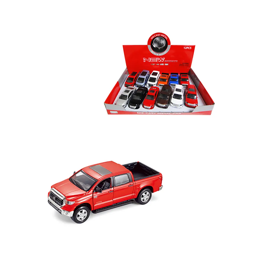 Giocattoli per auto con licenza di colore rosso 1/36 tirare indietro camion giocattolo modello di metallo Diecast auto giocattoli per bambini