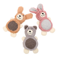 Populaire écologique chien dents nettoyage jouets à mâcher mignon Animal en peluche interactif fournitures pour animaux de compagnie pour chiens chats 5cm Nylon plastique