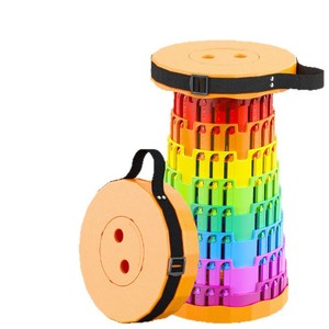 <b>Folding</b> <b>Stool</b> Portable Queueing <b>Stool</b> Collapsible Outdoor Camping Chair Round 25x25x45cm - Product Image 5