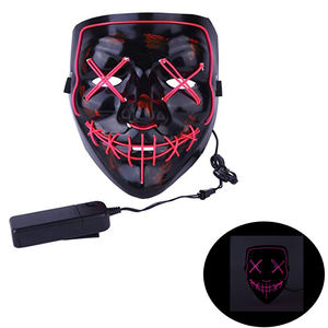 Novità Halloween 2023 Maschera Illuminata Integrale Maschere <span class=keywords><strong>Joker</strong></span> con LED Lampeggianti per Feste - Product Image 2