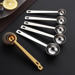 Cuchara de acero inoxidable, cuchara medidora de mango largo, cuchara de café de 5/10/15/20/25/30ml para hacer café de cocina - Product Image 3