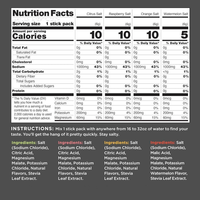 Mélange de boisson électrolytique sans sucre, compatible Keto, poudre d'hydratation, supplément minéral pour la récupération sportive, sachets individuels végétaliens, zéro glucides