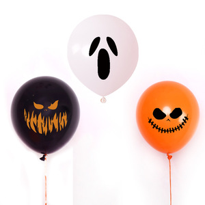 Black Orange Rain Silk Curtain Bat Halloween <b>Balloon</b> <b>Decoration</b> Halloween Halloween Fishtail Flag Printing <b>Balloon</b> - Product Image 3