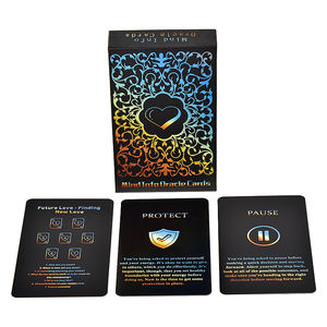 Kartu cetak hewan kustom permainan Cartas oracle kartu cetak De Espanol oracle <span class=keywords><strong>Tarot</strong></span> Card Deck dengan kartu buku panduan oracle Supplier - Product Image 2