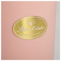 Étiquette adhésive en feuille d'or personnalisée de luxe Autocollant d'étiquette de parfum avec logo en relief imprimé vinyle imperméable brillant