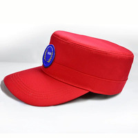 Casquette à visière plate personnalisable avec logo et patch interchangeables, fermeture auto-agrippante