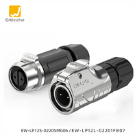Connecteur d'aviation E-Weichat LP12 PBT 2/3/4/5/6/7/8 broches, soudable, étanche IP67, 120V/125V 5A/3A