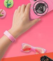 Bracelet Silicone pour étudiants blanc affichage led alarme vibrante électronique 3D podomètre montre numérique bracelet de fitness
