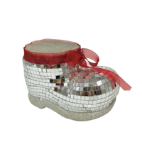 Nouveautés : Boule disco globe en verre rose, argent et or, multicolore, 20 cm, pour décoration intérieure de bureau et de maison