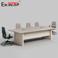 Table de conférence moderne Ekintop de 2,4 m, mobilier de salle de réunion, grande table de réunion pour 8 à 10 personnes, projet de bureau