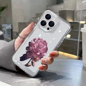 Cover per Cellulare Antiurto in TPU con Stampa di Rose Viola per iPhone Xr Xs 11 12 13 14 15 16 17 18 Pro Max - Product Image 6