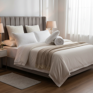 Varol King Queen Twin Size Double Duvet Pillow <b>Set</b> Soft Cotton Polyester Woven Technique for Home Hotel Wedding <b>Comforter</b> - Product Image 3