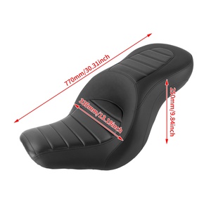 Asiento de Motocicleta para Conductor y Pasajero, Delantero y Trasero, Cojín Doble para Harley Softail Low Rider S <span class=keywords><strong>Sport</strong></span> <span class=keywords><strong>Glide</strong></span> FLSB 2018-2024 - Product Image 4