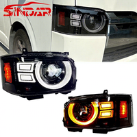 Phares Sindar Auto Parts Hiace200 2005-2018, Vente en Gros de Feux LED pour Toyota Hiace 200 05-18, Fourgon Long Style Defender