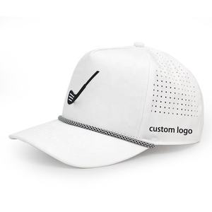 หมวกเบสบอลกันน้ำหมวกกีฬากันน้ำตาข่ายแห้งเร็วออกแบบได้ตามที่ต้องการพร้อมโลโก้แผ่นยาง - Product Image 1