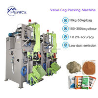 Machine d'emballage et de scellage automatique électrique pour sacs à valve de 10 à 50 kilogrammes pour mortier sec, chaux et ciment
