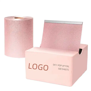 Stampa personalizzata pre-taglio fogliame per capelli 500 fogli di lamina 5x10.75 pollici lamina per capelli pop-up per parrucchieri - Product Image 1