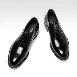 รองเท้าแฟชั่นทางการของผู้ชายหนังแท้คุณภาพสูงมีคุณสมบัติเพิ่มความสูงสินค้าแบรนด์ของแท้ - Product Image 5