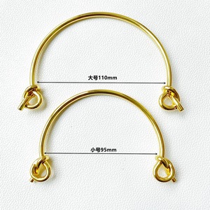Poignée métallique semi-circulaire Hongyuan 95 mm 110 mm pour sac, durable - Product Image 1