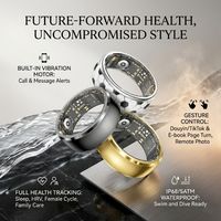 Anillo Inteligente con Monitor de Salud, Diseño de Fútbol, Pantalla LED, Monitor de Frecuencia Cardíaca, Análisis del Sueño con IA, Carcasa de Acero, Control por Aplicación, Resistente al Agua IP68