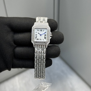 Orologio al Quarzo da <span class=keywords><strong>Donna</strong></span> di Lusso con Diamanti, Quadrante Quadrato 27mm, Alta Qualità, Stile Casual e Business Retrò - Product Image 1