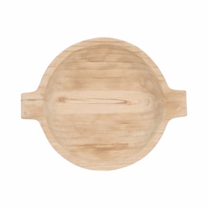 Bol décoratif rond en bois avec poignées pour centre de table, décoration intérieure - Product Image 5