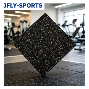 Dalles de sol en caoutchouc flexible pour salle de sport, s'adaptant aux sols en béton inégaux pour un revêtement de sol plat, idéales pour les travaux de rénovation de gymnases intérieurs. - Product Image 1