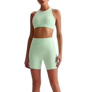 <span class=keywords><strong>Pantaloncini</strong></span> da Yoga pantaloni tre pezzi elasticizzati con finitura liscia e spazzolata - Product Image 1