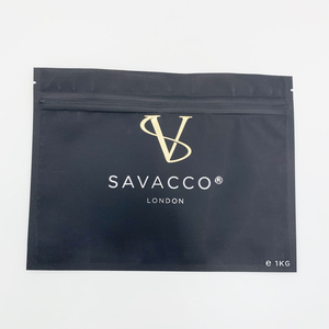 Quần áo phẳng túi zip khóa màu đen mờ bao bì có thể khóa lại cho trang phục - Product Image 2