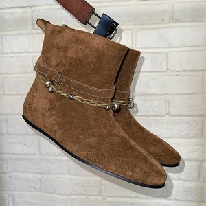 Botas de vaquera occidentales de tacón bajo con punta redonda y aumento de altura, estilo vanguardista coreano, novedad 2025 para mujer - Product Image 2