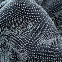 Serviettes de nettoyage en microfibre super absorbantes, compressées, grandes, à séchage rapide, pour le lavage et le detailing automobile, noires
