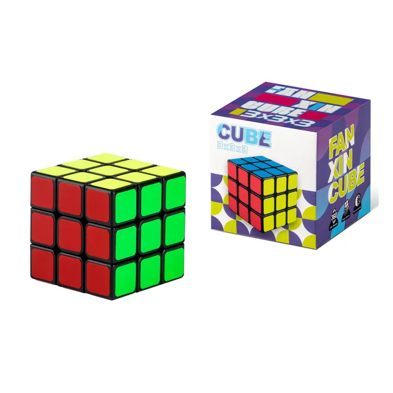 EPT 5.6Cm 2023 Stem Black Stress Baby RubiS Cube Magic Fidget Cubes 3*3 Travel Puzzle Promotional Cube