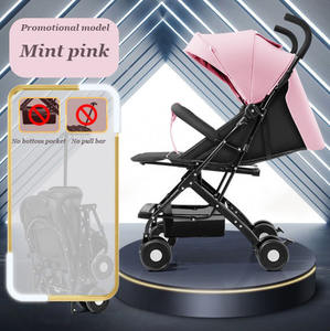 Il passeggino portatile dal Design moderno può sedersi o sdraiarsi in uno stile promozionale molto conveniente senza barra di spinta - Product Image 4