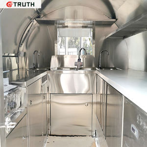 Trurh Nouveau Mini Mobile Pliant Crêpe Alimentaire Remorque Restaurant Boulangerie Jus Fruits Rasé Glace Snack Mobile Chariots De Nourriture à Vendre - Product Image 3