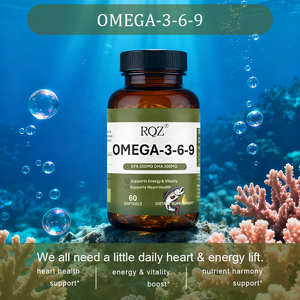 Omega-3-6-9 <span class=keywords><strong>Softgel</strong></span> <span class=keywords><strong>Capsules</strong></span> (EPA 500MG DHA 300MG) - Energie & Hartgezondheid Supplement voor Volwassenen, 60 Softgels, Fabrieksbulklevering - Product Image 3