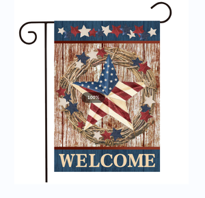 Drapeau de jardin pour le 4 juillet 12x18 Drapeaux américains double face pour le jour de l'indépendance pour les vacances à la ferme à l'extérieur - Product Image 5