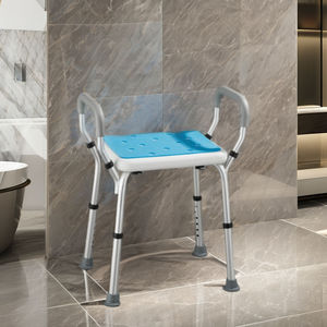 Chaise de sécurité de salle de bain en alliage d'aluminium léger, réglable en hauteur sur 6 niveaux, <span class=keywords><strong>tabouret</strong></span> de <span class=keywords><strong>douche</strong></span> antidérapant <span class=keywords><strong>pour</strong></span> personnes âgées, femmes enceintes et personnes handicapées - Product Image 4