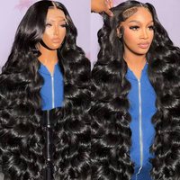 Mejora tu look con la nueva peluca de encaje HD 13x6 con ondas corporales, cabello virgen de color personalizado, suave y con volumen, pre-arrancada y con efecto de fusión de encaje.