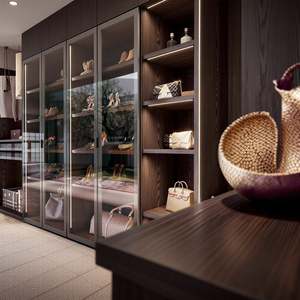 Armario de Diseño Moderno y Lujoso para Guardar Ropa, Armario de Dormitorio Negro, Vestidor de Lujo, Armario Moderno, Vestidor - Product Image 4