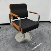 Fauteuil de Coiffure Équipement Salon, Chaise Pivotante à Hauteur Réglable pour Barbershop et Salon de Coiffure